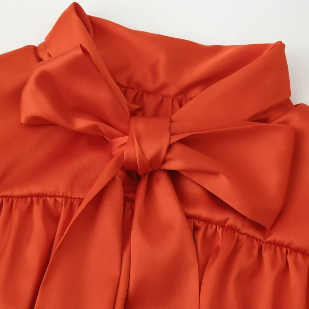 ZARA Fashion Pleated Design Chic Blouse